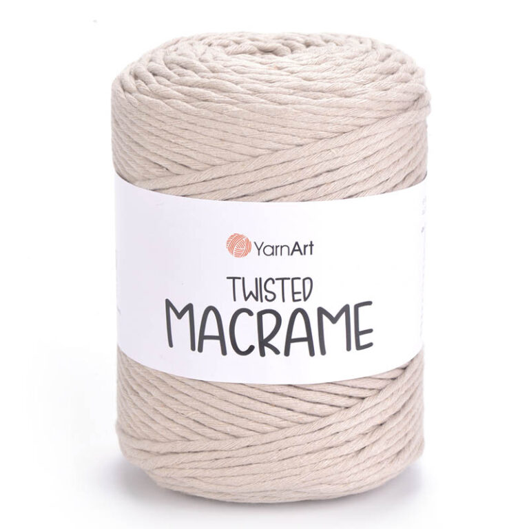 Пряжа для вязания YARNART "TWISTED MACRAME" (№753) Какао с молоком