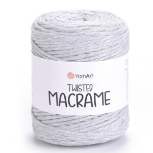 Пряжа для вязания YARNART "TWISTED MACRAME" (№756) Светло-серый