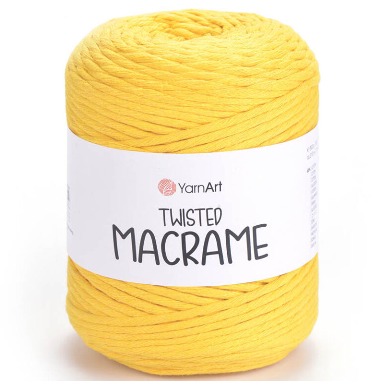 Пряжа для вязания YARNART "TWISTED MACRAME" (№764) Желтый
