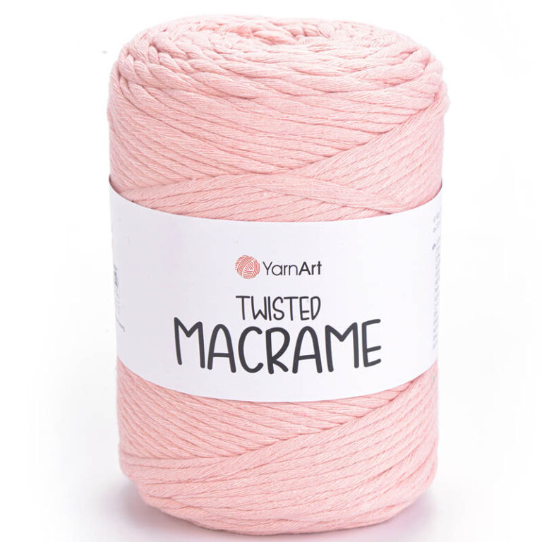 Пряжа для вязания YARNART "TWISTED MACRAME" (№767) Пудра