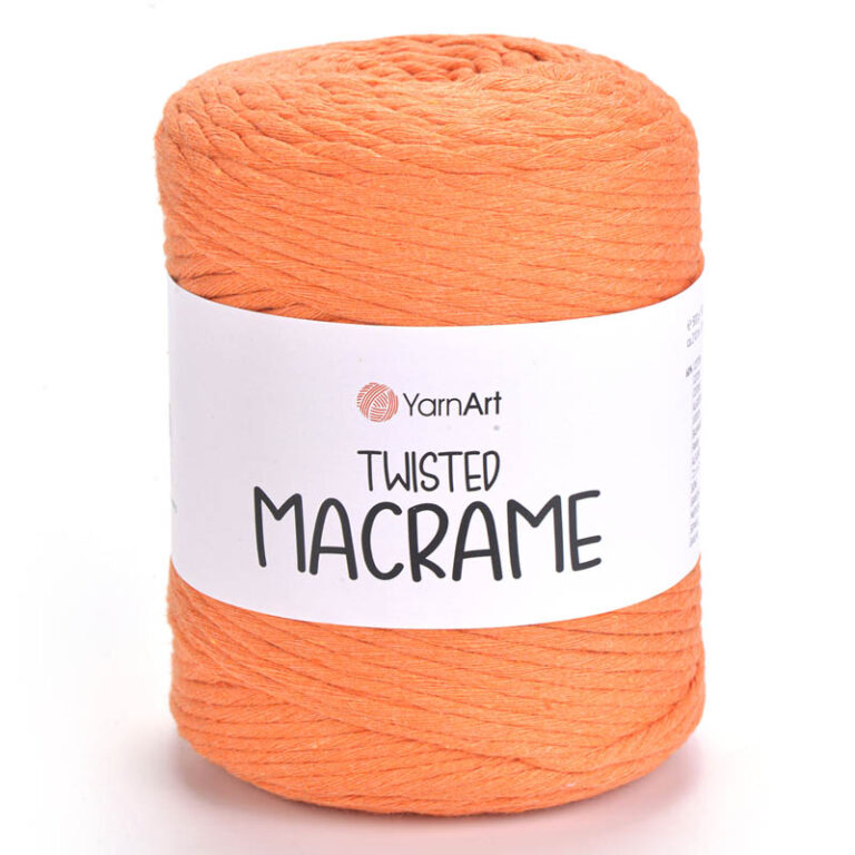 Пряжа для вязания YARNART "TWISTED MACRAME" (№770) Оранжевый
