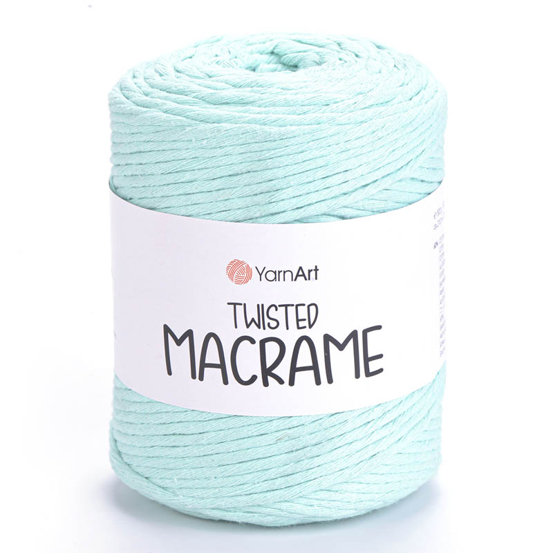 Пряжа для вязания YARNART "TWISTED MACRAME" (№775) Светлая бирюза