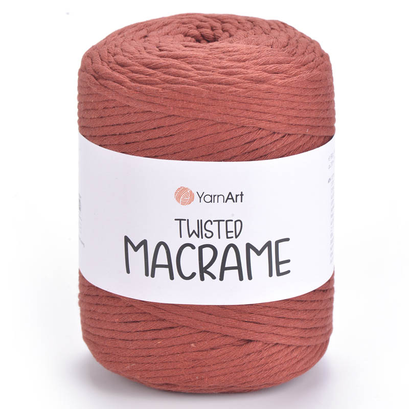 Пряжа для вязания YARNART "TWISTED MACRAME" (№785) Темно-оранжевый
