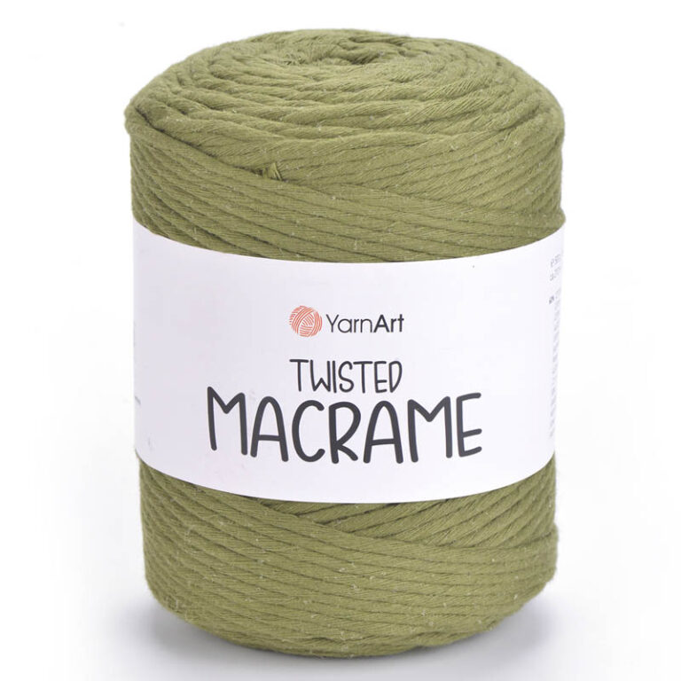 Пряжа для вязания YARNART "TWISTED MACRAME" (№787) Хаки
