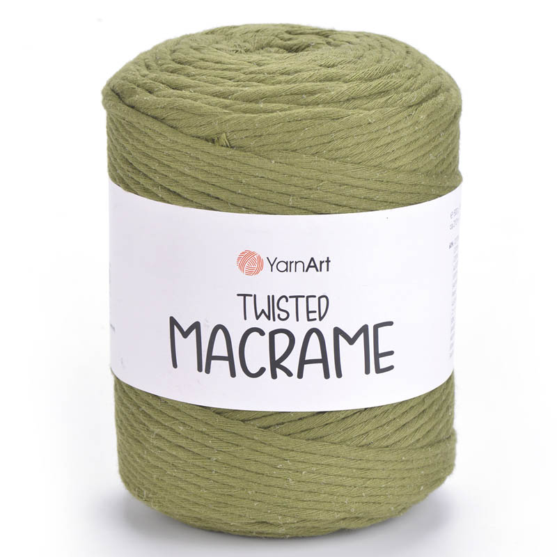 Пряжа для вязания YARNART "TWISTED MACRAME" (№787) Хаки