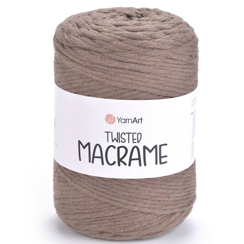 Пряжа для вязания YARNART "TWISTED MACRAME" (№788) Темно-бежевый