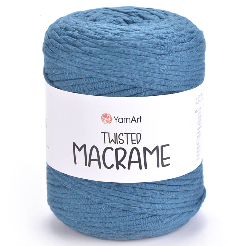 Пряжа для вязания YARNART "TWISTED MACRAME" (№789) Морская волна
