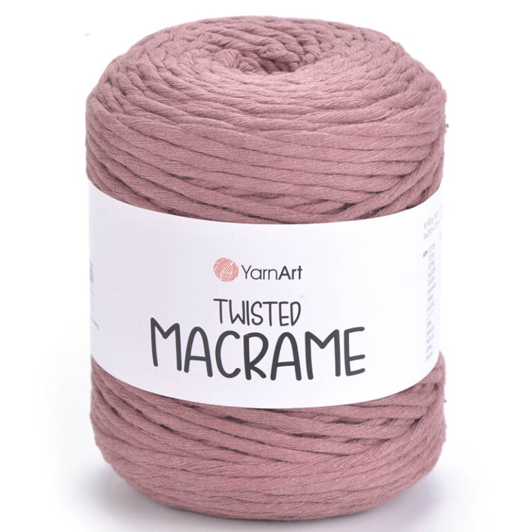 Пряжа для вязания YARNART "TWISTED MACRAME" (№792) Пыльная роза