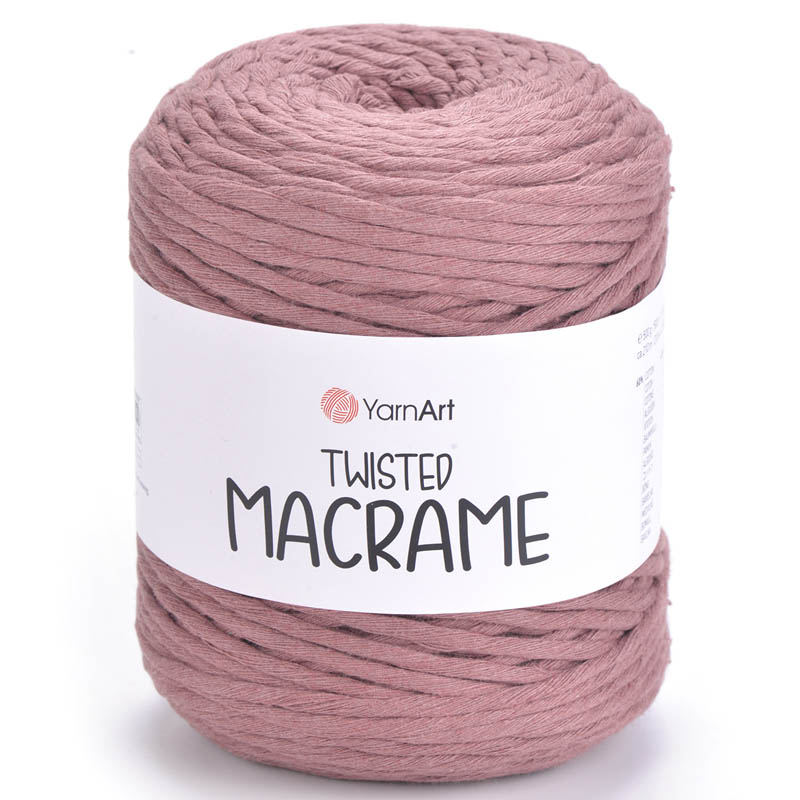 Пряжа для вязания YARNART "TWISTED MACRAME" (№792) Пыльная роза
