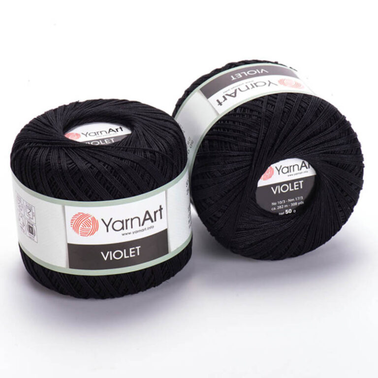 Пряжа для вязания YARNART "VIOLET" (№0999) Черный