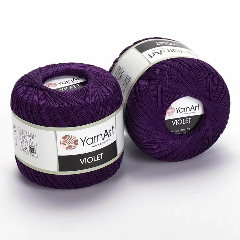 Пряжа для вязания YARNART "VIOLET" (№5550) Темно-фиолетовый