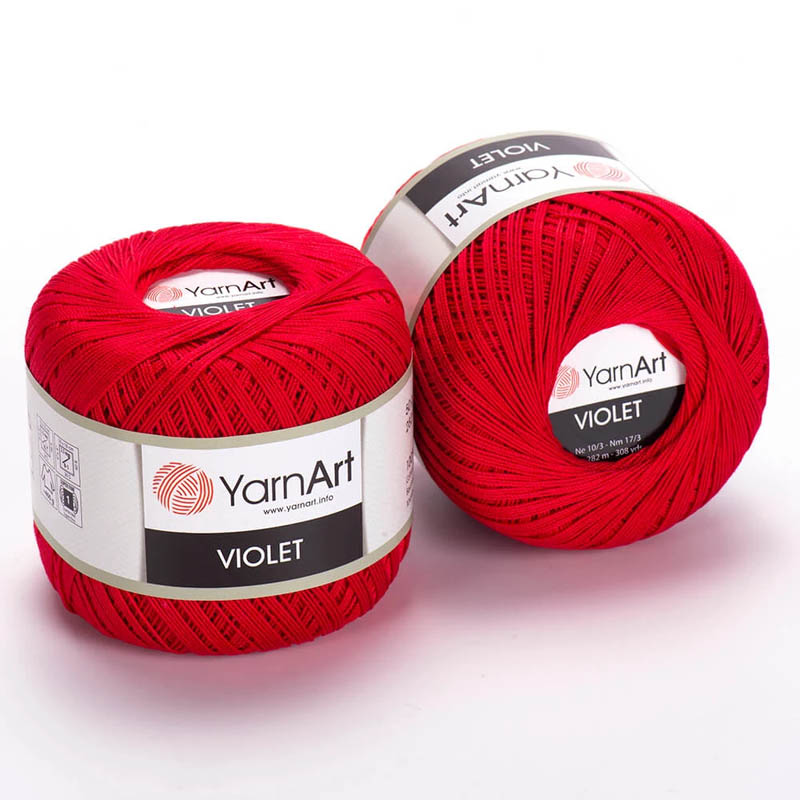 Пряжа для вязания YARNART "VIOLET" (№6328) Красный темный