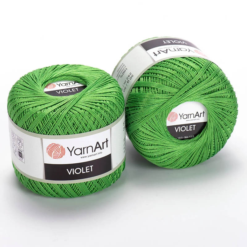 Пряжа для вязания YARNART "VIOLET" (№6332) Ярко-зеленый