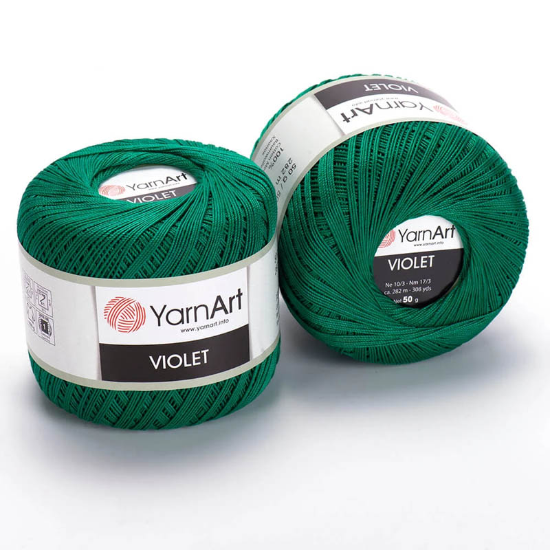 Пряжа для вязания YARNART "VIOLET" (№6334) Изумрудный