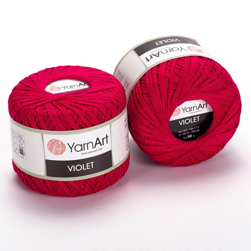 Пряжа для вязания YARNART "VIOLET" (№6358) Малиновый
