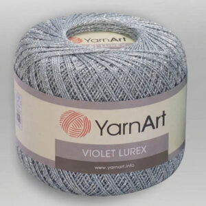 Пряжа для вязания YARNART "VIOLET LUREX" (№15326) Серый