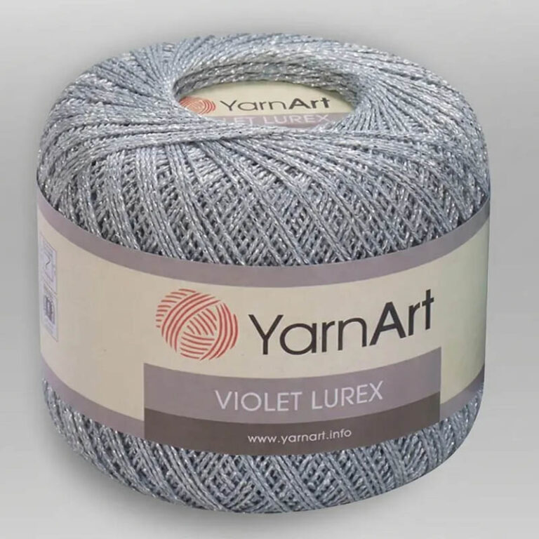 Пряжа для вязания YARNART "VIOLET LUREX" (№15326) Серый