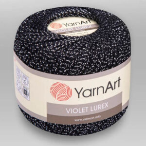 Пряжа для вязания YARNART "VIOLET LUREX" (№1999) Черный