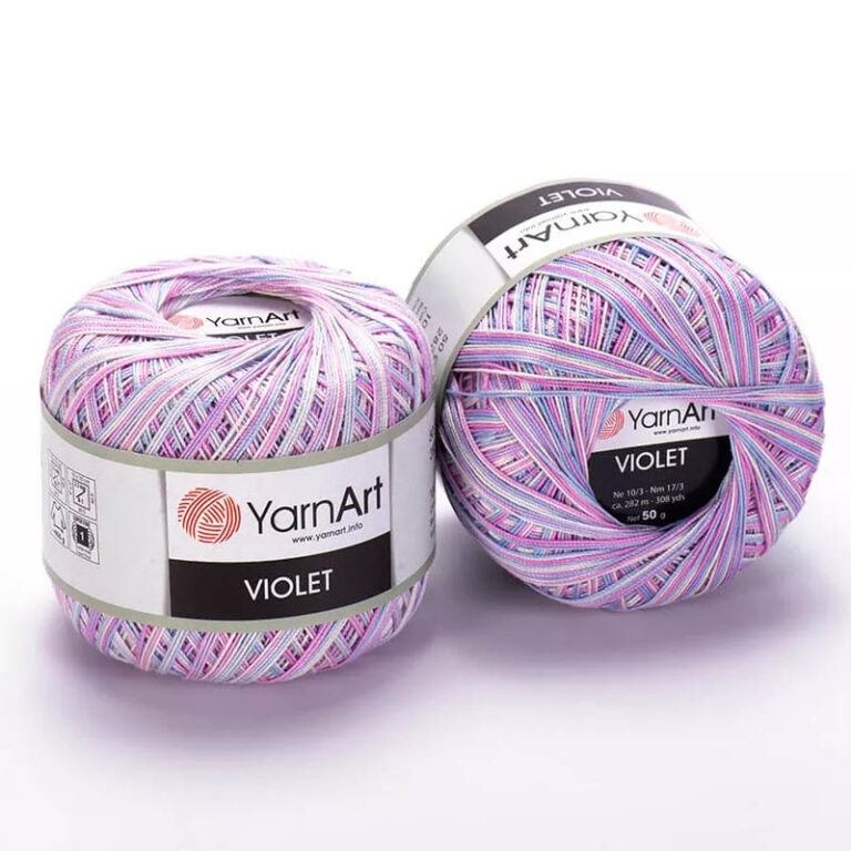 Пряжа для вязания YARNART "VIOLET MELANGE" (№3053) Сиреневый/розовый/белый