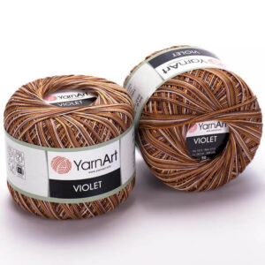 Пряжа для вязания YARNART "VIOLET MELANGE" (№506) Терракот/желтый/белый