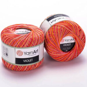 Пряжа для вязания YARNART "VIOLET MELANGE" (№507) Красный/оранжевый/розовый