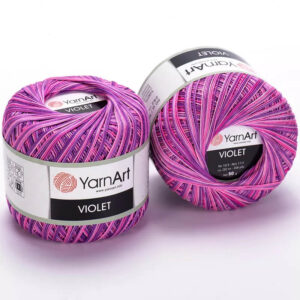 Пряжа для вязания YARNART "VIOLET MELANGE" (№508) Фиолетовый/белый/розовый