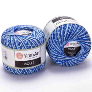 Пряжа для вязания YARNART "VIOLET MELANGE" (№5355) Синий/голубой/белый