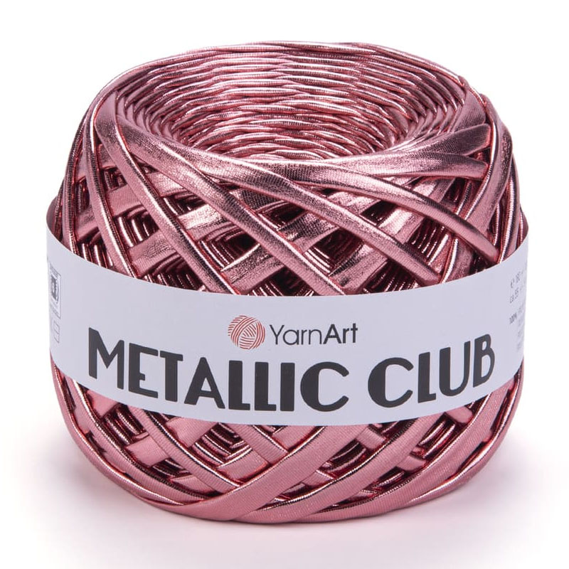 Пряжа для вязания YARNART "METALLIC CLUB" (№8110) Темно-розовый металлик