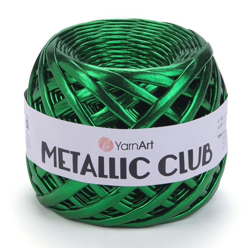 Пряжа для вязания YARNART "METALLIC CLUB" (№8115) Зеленый металлик