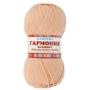 Пряжа для вязания КАМТЕКС «ГАРМОНИЯ» (№006) Св.бежевый