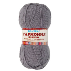 Пряжа для вязания КАМТЕКС «ГАРМОНИЯ» (№169) Серый