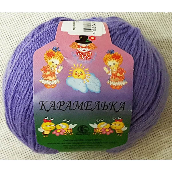 Пряжа для вязания КАМТЕКС "КАРАМЕЛЬКА" (№276) Колокольчик