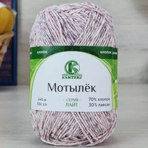 Пряжа для вязания КАМТЕКС «МОТЫЛЕК» (№401) Гр.розовый