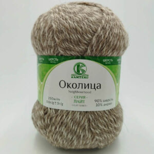 Пряжа для вязания КАМТЕКС "ОКОЛИЦА" (№402) Меланж 3