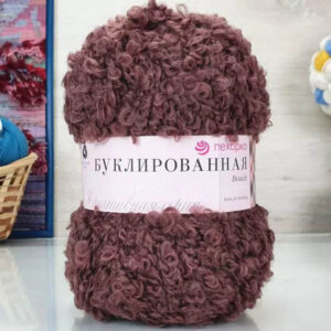 Пряжа для вязания ПЕХОРКА "БУКЛИРОВАННАЯ" (№173) Грильяж