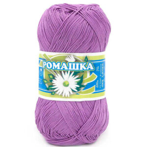 Пряжа для вязания ПНК им.КИРОВА "РОМАШКА" (№2106) Роз.сирень