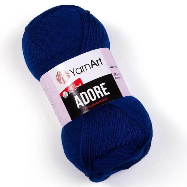 Пряжа для вязания YARNART “ADORE” (№350) Темно-синий