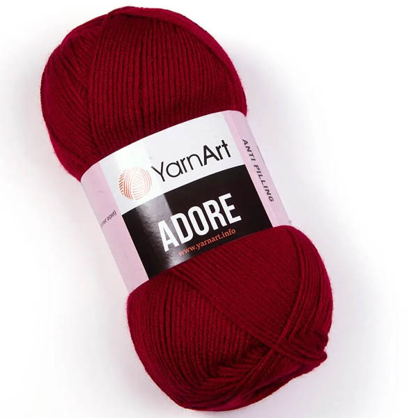 Пряжа для вязания YARNART “ADORE” (№353) Бордовый