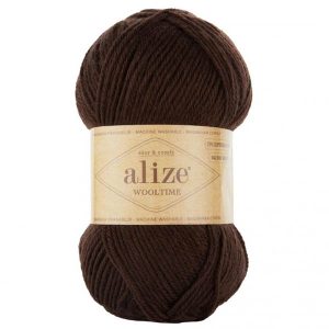 Пряжа для вязания ALIZE "WOOLTIME" (№26) Коричневый