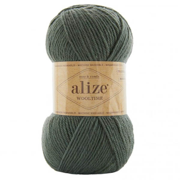 ALIZE WOOL TIME 372 Пряжа для вязания ALIZE "WOOLTIME" (№372) Сосна серебристая