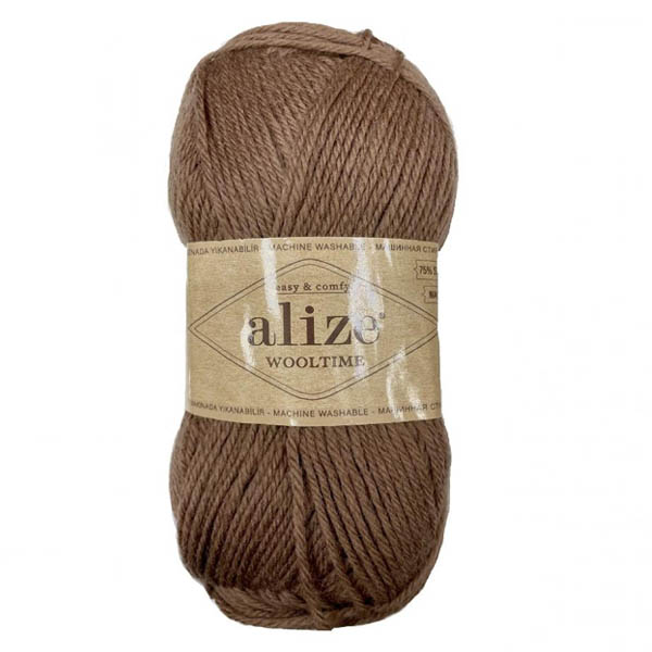 ALIZE WOOL TIME 466 Пряжа для вязания ALIZE "WOOLTIME" (№466) Бежевый Тём