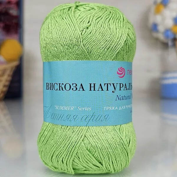 Пряжа для вязания ПЕХОРКА "ВИСКОЗА НАТУРАЛЬНАЯ" (№65) Экзотика