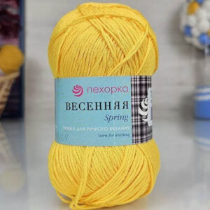 Пряжа для вязания ПЕХОРКА "ВЕСЕННЯЯ" (№12) Желток