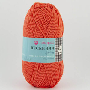 Пряжа для вязания ПЕХОРКА "ВЕСЕННЯЯ" (№285) Морковь