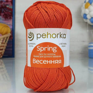Пряжа для вязания ПЕХОРКА "ВЕСЕННЯЯ" (№30) Св.терракот