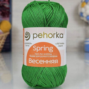 Пряжа для вязания ПЕХОРКА "ВЕСЕННЯЯ" (№480) Яр.зелень