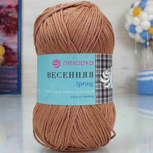 Пряжа для вязания ПЕХОРКА "ВЕСЕННЯЯ" (№703) Корица