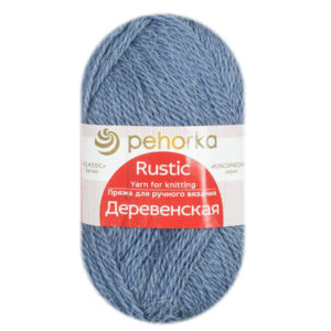 Пряжа для вязания ПЕХОРКА "ДЕРЕВЕНСКАЯ" (№174) Стальной