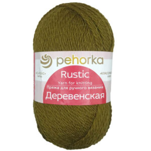 Пряжа для вязания ПЕХОРКА "ДЕРЕВЕНСКАЯ" (№32) Табак