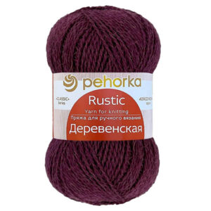 Пряжа для вязания ПЕХОРКА "ДЕРЕВЕНСКАЯ" (№42) Слива